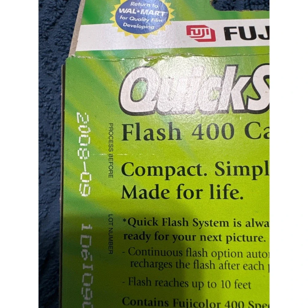 Fujifilm QUICK SNAP Flash 400 Cameras 2 Pack 54‎ total exposures exp 9/ 2008